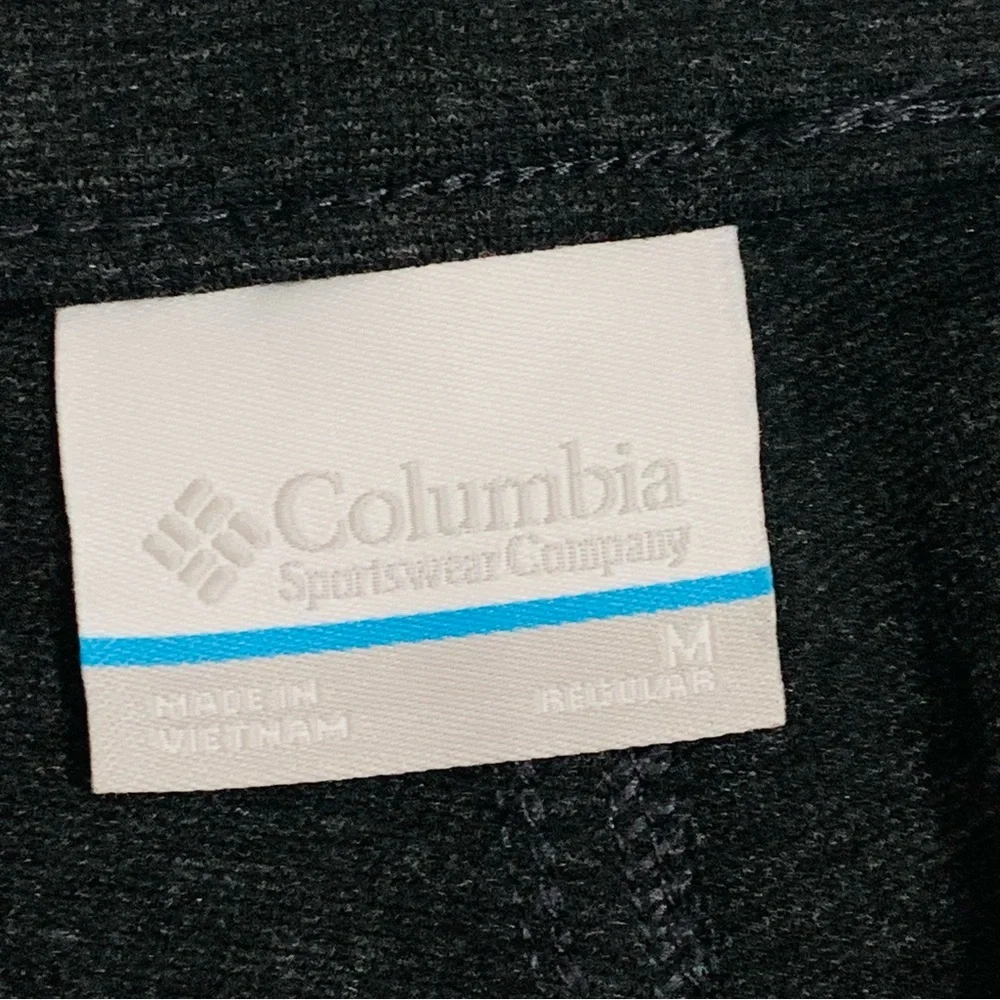 Columbia Women’s Pull on Pants Flat Front Ponte in Charcoal Gray Mid Rise Medium
